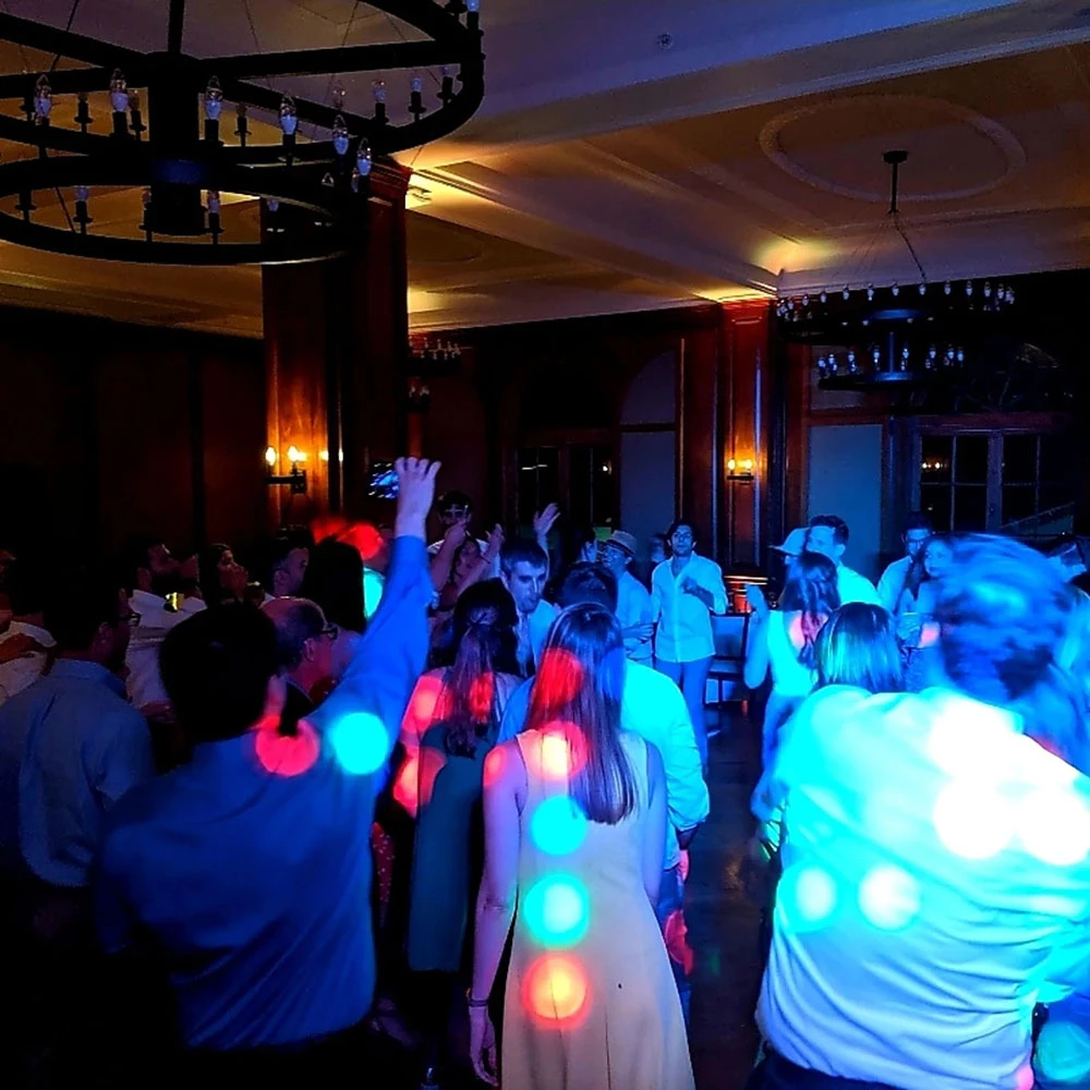 Adirondack wedding venue guests on dance floor